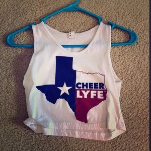 Cheer Lyfe Texas crop top